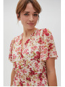Moodo Fehér-piros virágos Moodo női ruha