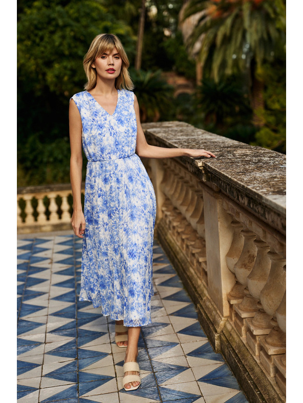 Moodo Mintás kék Moodo női ruha