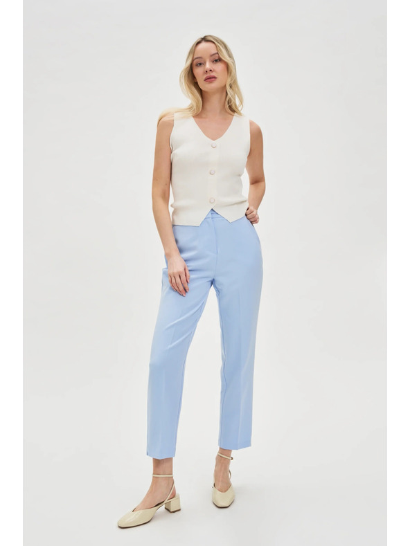 Moodo Fehér Moodo női ujjatlan felső gombokkal