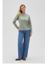 Moodo Olíva Moodo hosszú ujjú női póló