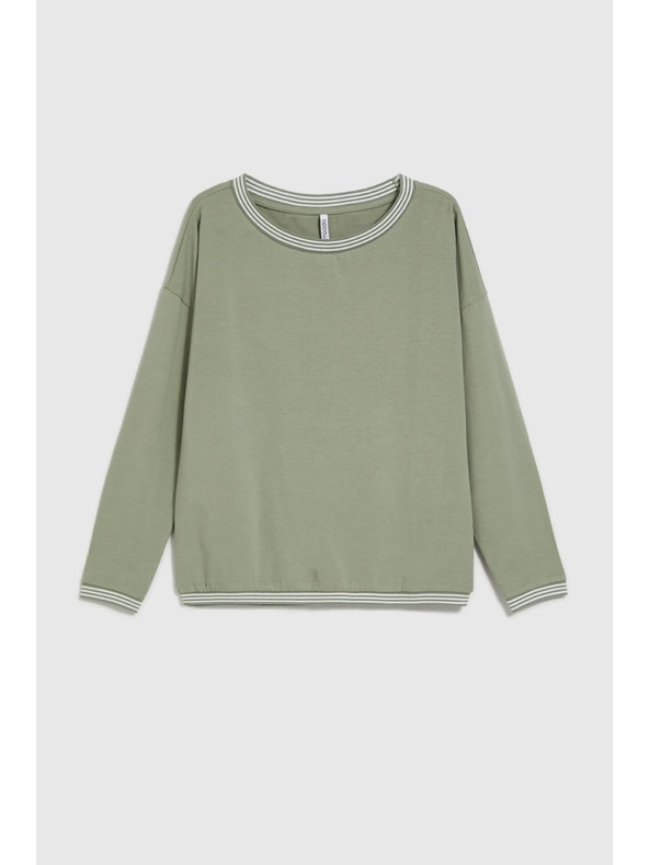 Moodo Olíva Moodo hosszú ujjú női póló