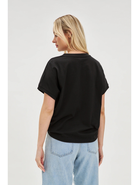 Moodo Fekete női hosszú ing Moodo