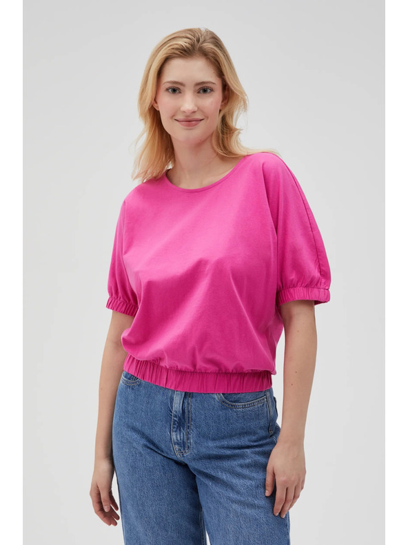 Moodo Fukszia Moodo női pamut póló