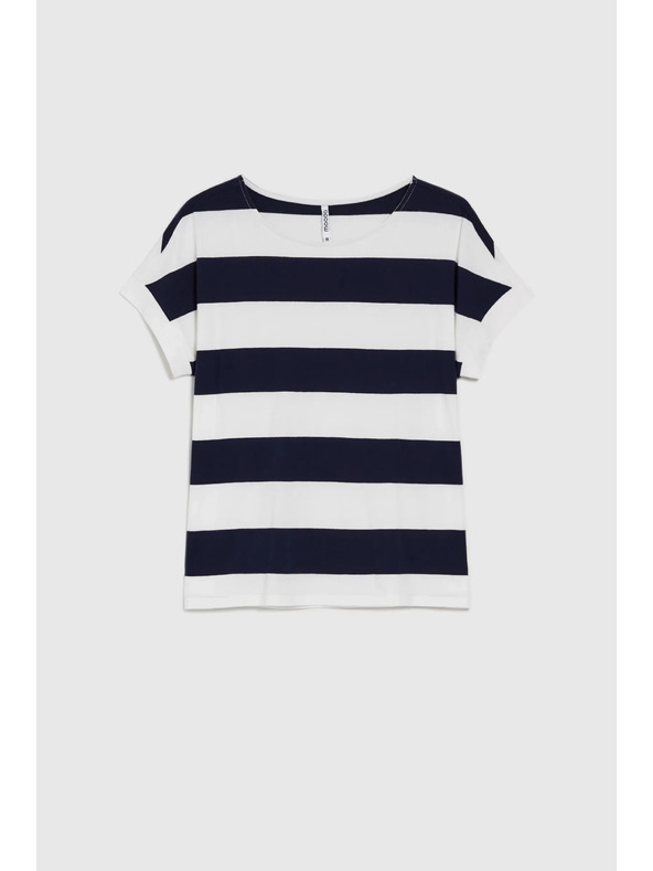 Moodo Kék-fehér csíkos Moodo női póló