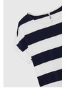 Moodo Kék-fehér csíkos Moodo női póló