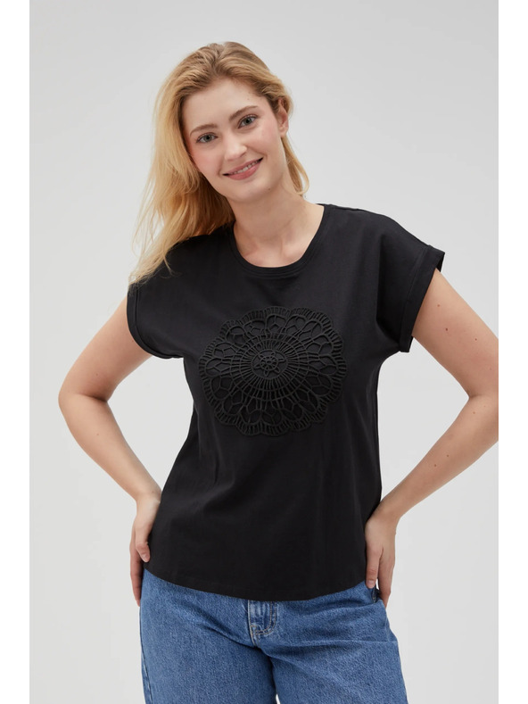 Moodo Fekete női hosszú ing Moodo