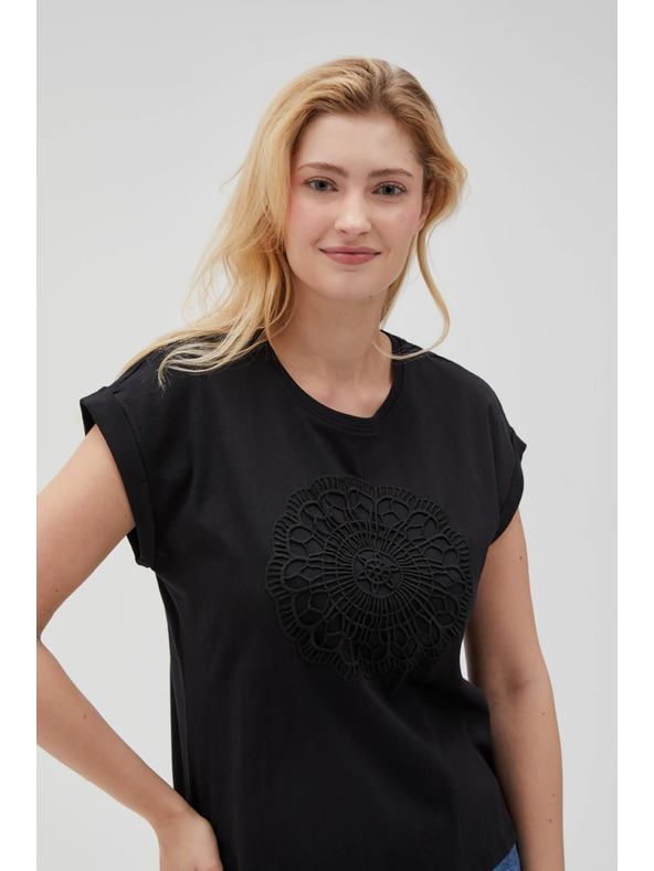 Moodo Fekete női hosszú ing Moodo