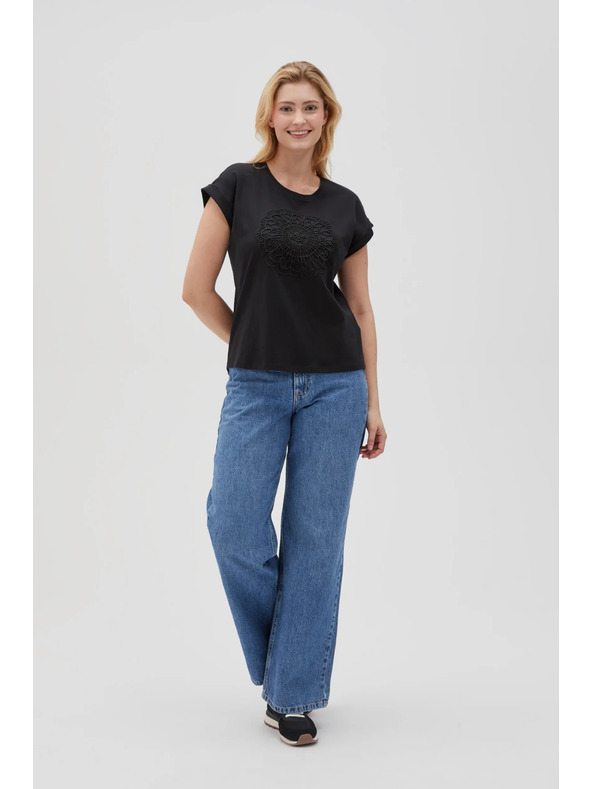 Moodo Fekete női hosszú ing Moodo