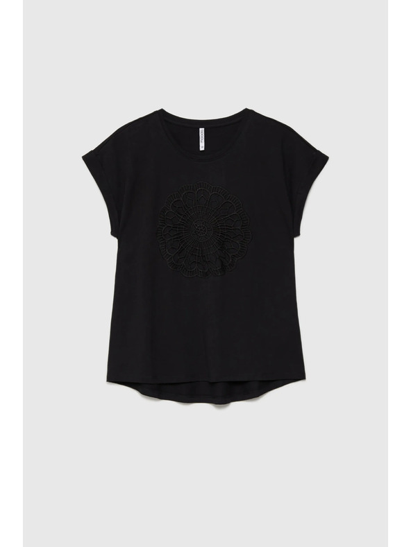 Moodo Fekete női hosszú ing Moodo