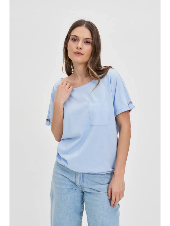 Moodo Világoskék női póló Moodo