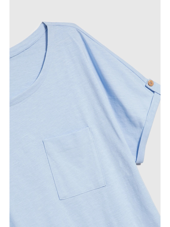 Moodo Világoskék női póló Moodo