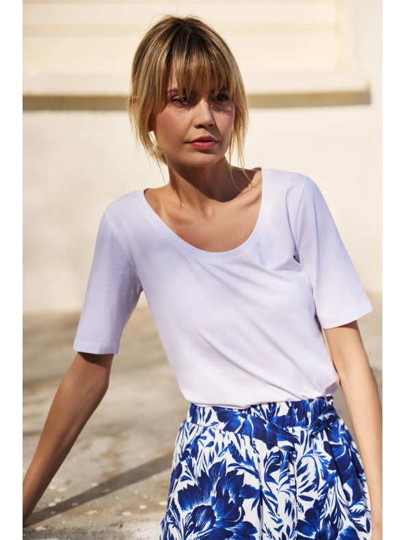 Moodo Fehér női póló Moodo