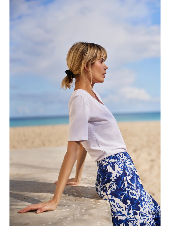 Moodo Fehér női póló Moodo