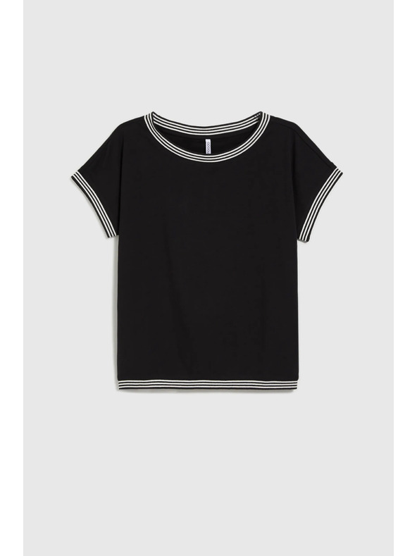 Moodo Fekete női hosszú ing Moodo