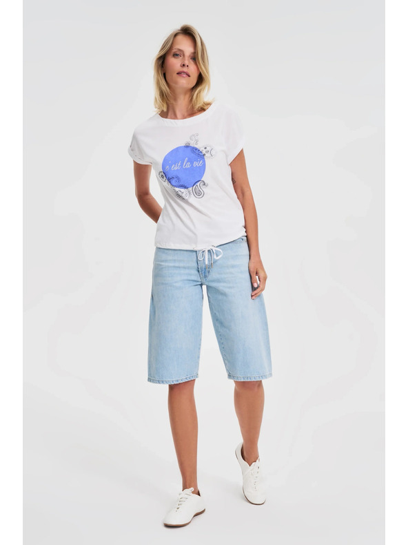 Moodo Fehér női póló Moodo