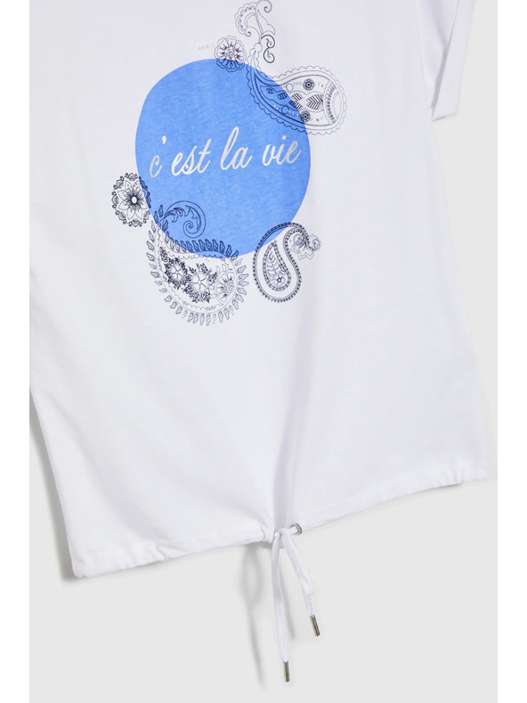 Moodo Fehér női póló Moodo