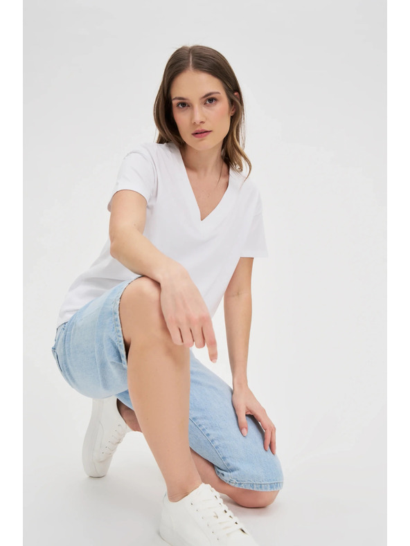 Moodo Fehér női póló Moodo