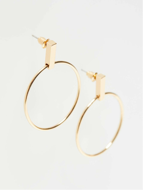 Moodo Aranyozott kerek fülbevaló