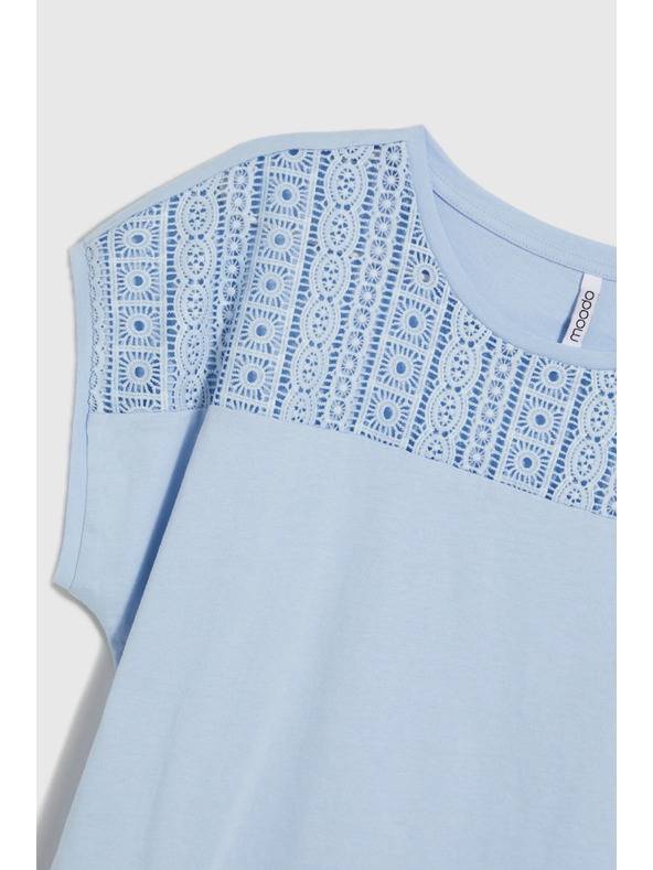 Moodo Világoskék női póló Moodo