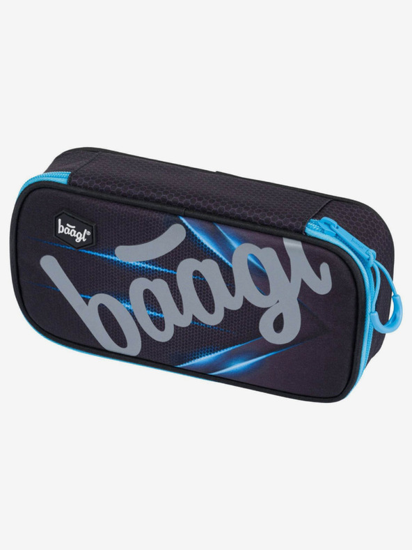 BAAGL  Fekete 3 szett skate bluelight: hátizsák, tolltartó, táska Baagl