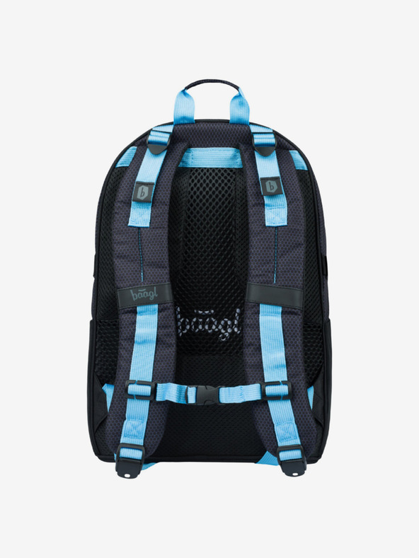 BAAGL  Fekete 3 szett skate bluelight: hátizsák, tolltartó, táska Baagl