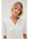 Moodo Fehér női blúz megkötővel