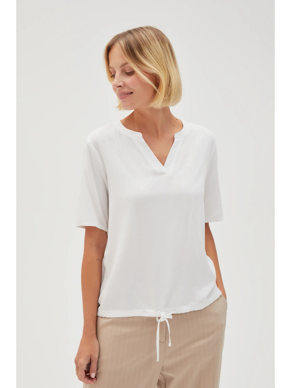 Moodo Fehér női blúz megkötővel
