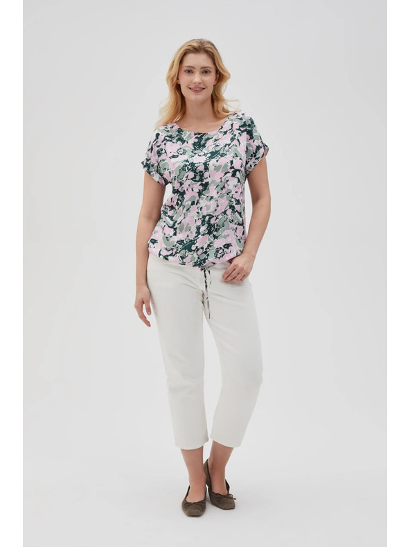 Moodo Rózsaszín női blúz megkötővel