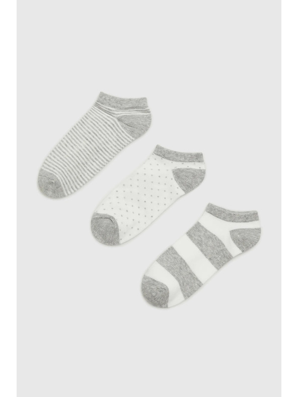 Moodo Világosszürke női zokni