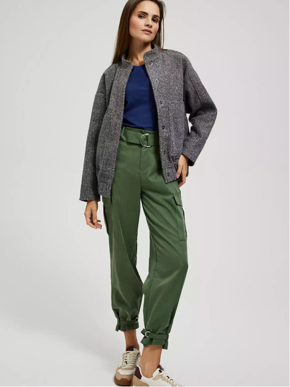 Moodo Szürke melírozott bomber