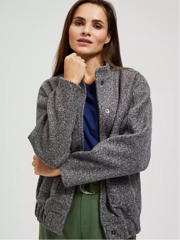 Moodo Szürke melírozott bomber