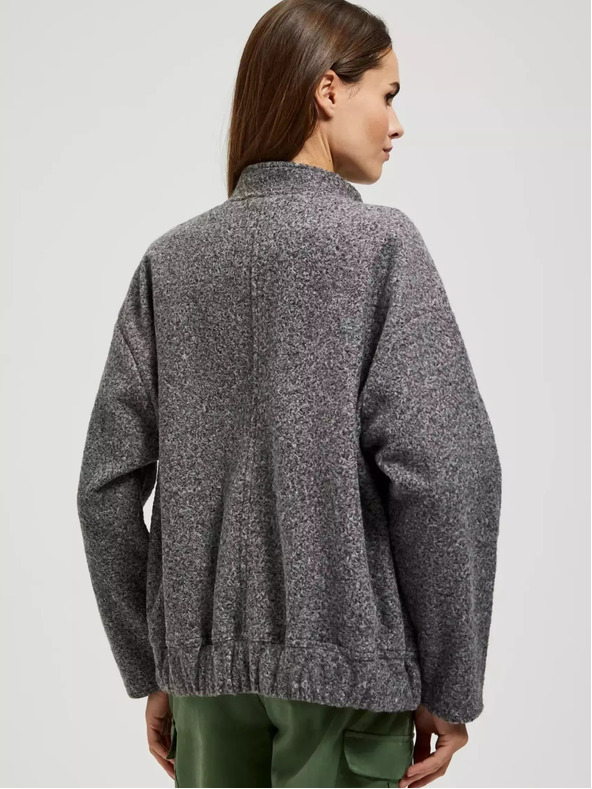 Moodo Szürke melírozott bomber