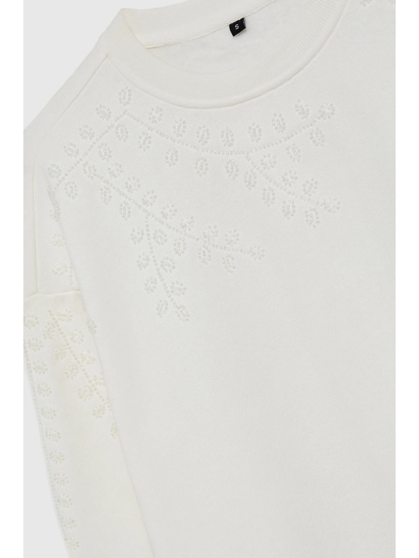 Moodo Fehér női pulóver