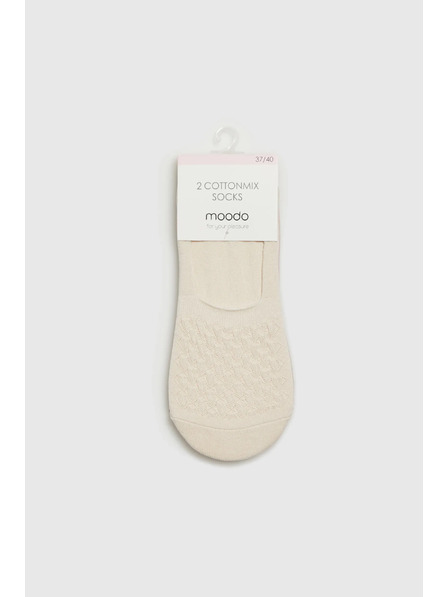 Moodo Bézs női zokni