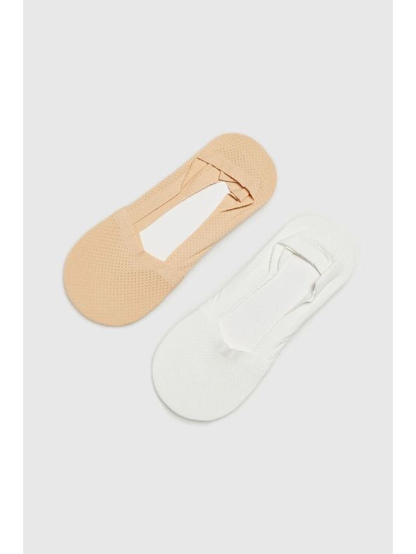 Moodo Fehér női zokni