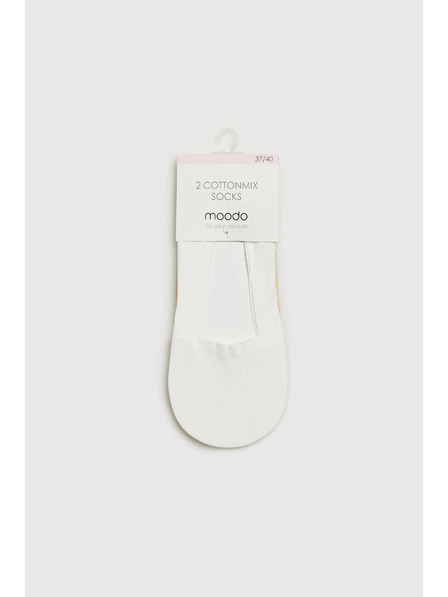 Moodo Fehér női zokni