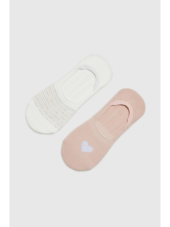 Moodo Világos bézs női zokni