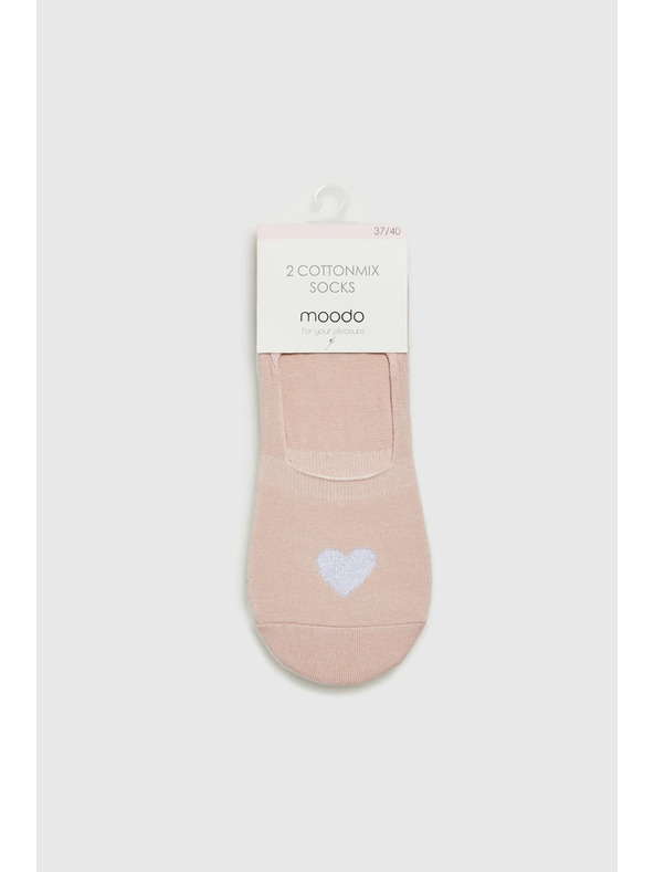 Moodo Világos bézs női zokni