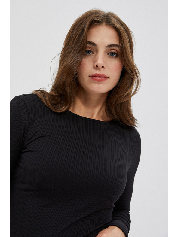 Moodo Fekete hosszú ujjú női póló