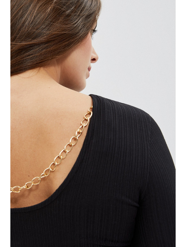 Moodo Fekete hosszú ujjú női póló