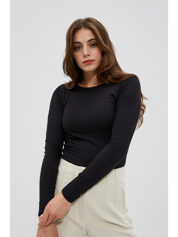 Moodo Fekete hosszú ujjú női póló