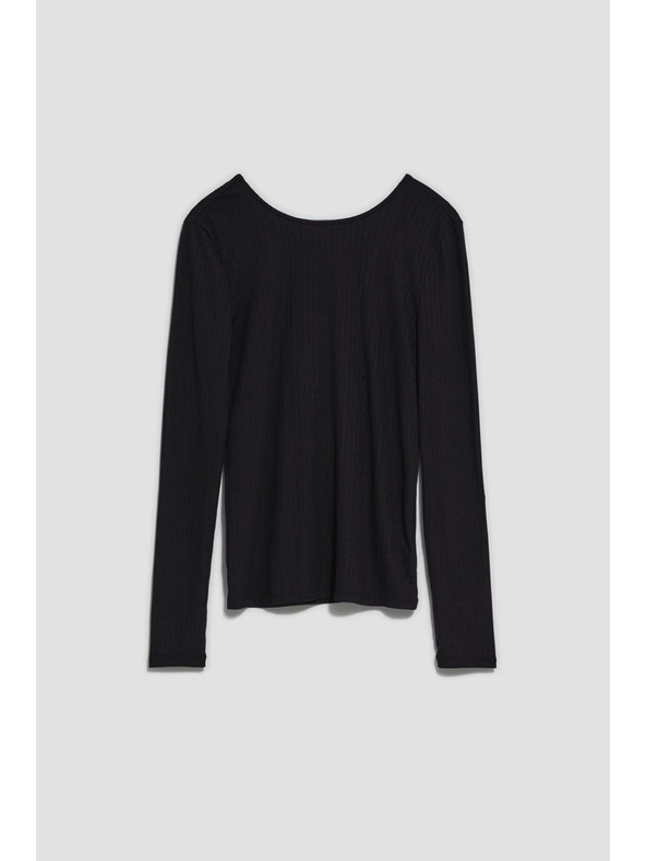 Moodo Fekete hosszú ujjú női póló