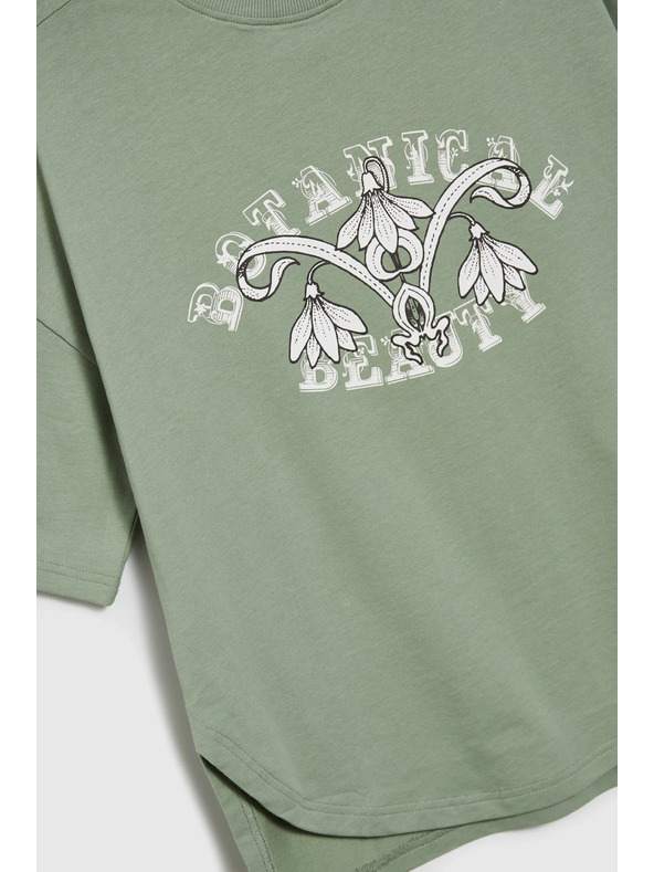 Moodo Olívazöld női póló