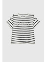 Moodo Fehér női csíkos póló