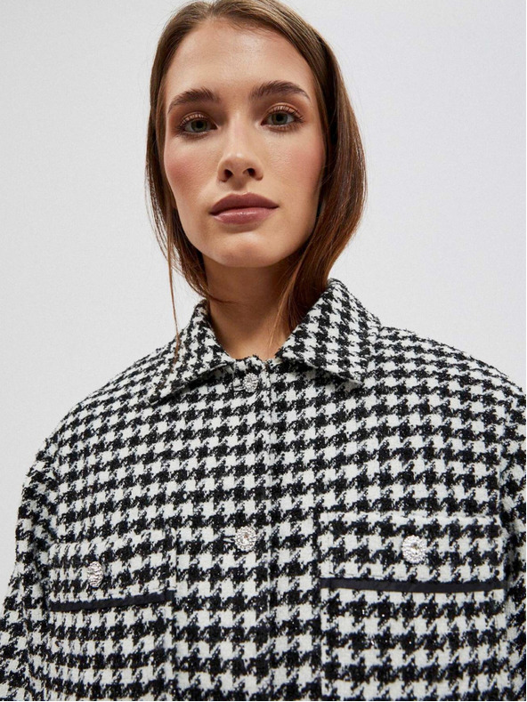 Moodo Fekete-fehér női dzseki