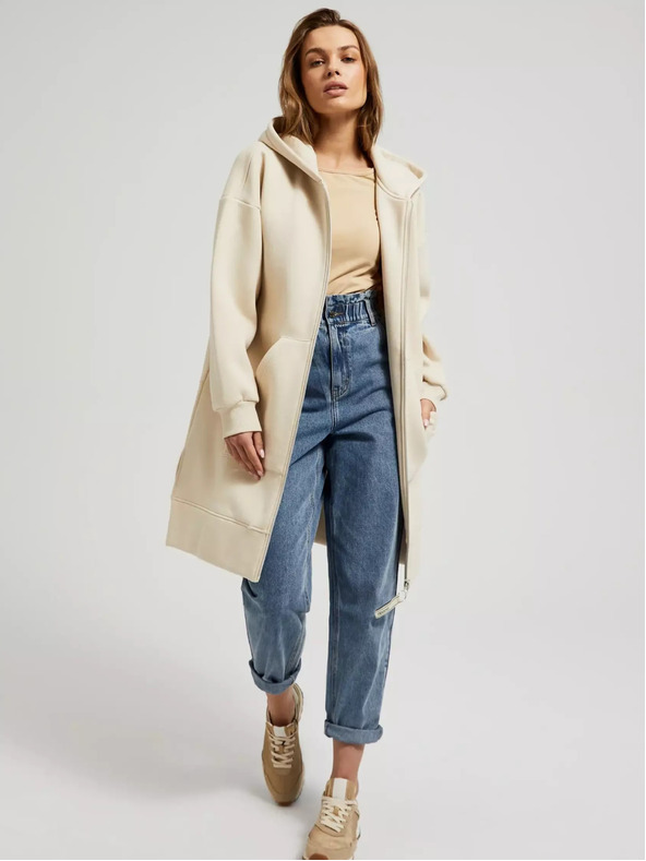 Moodo Bézs hosszú dzseki