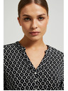 Moodo Fekete-fehér női ing