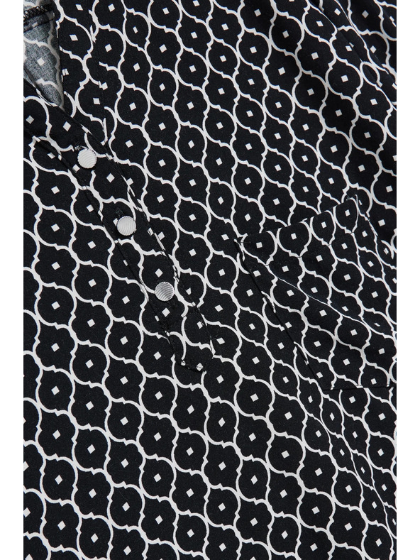 Moodo Fekete-fehér női ing