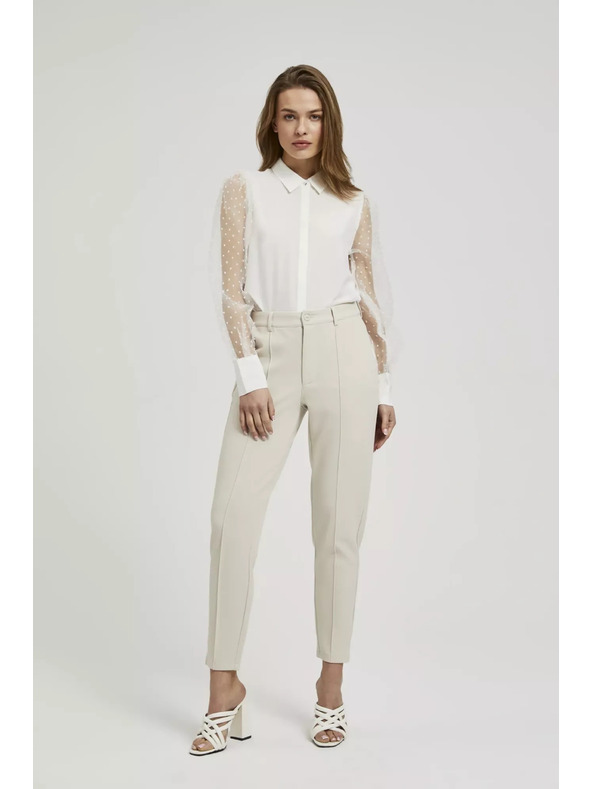 Moodo Fehér átlátszó ujjú ing