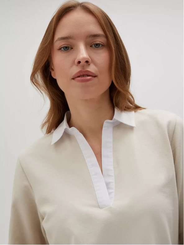 Moodo Bézs női pulóver